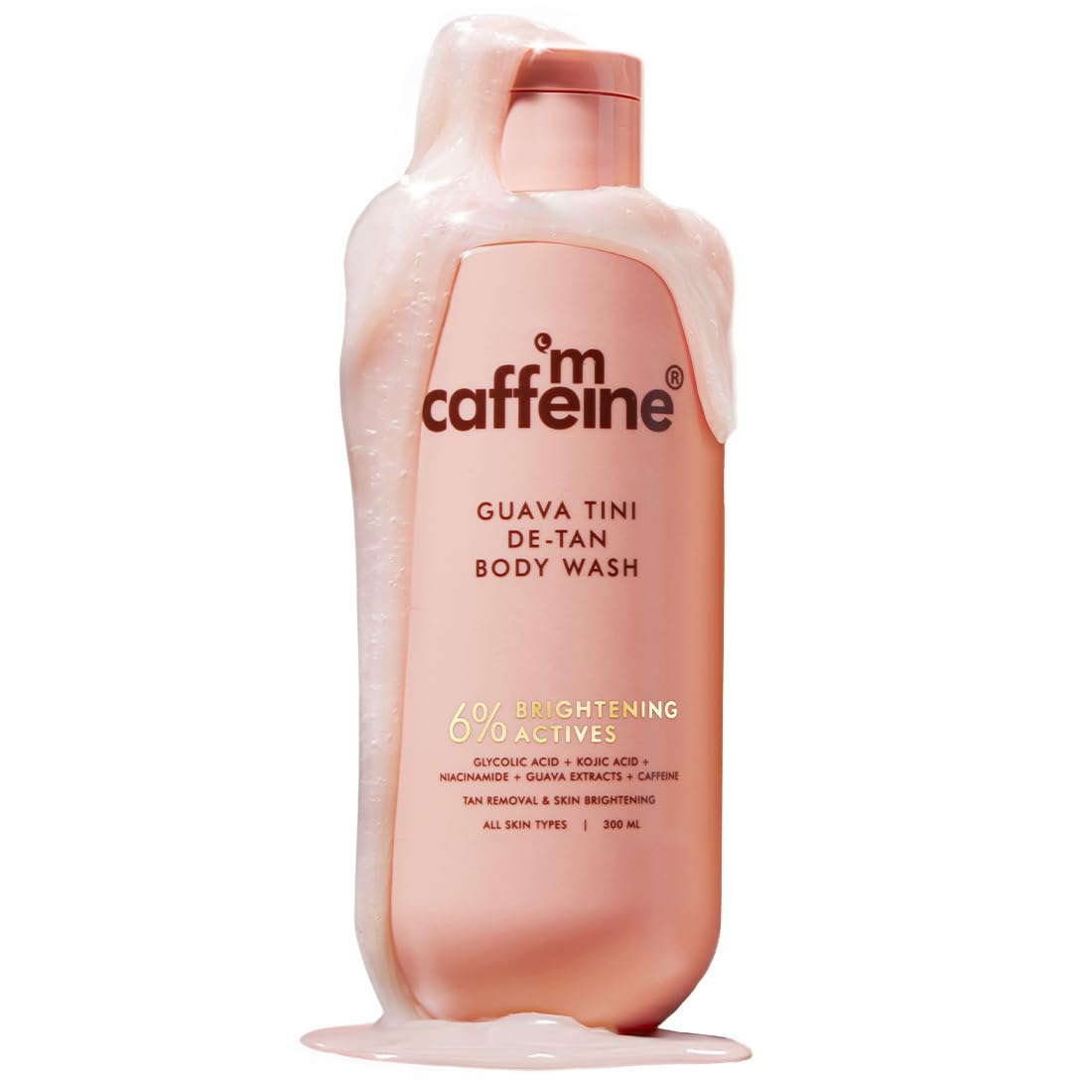 mcaffeine 1% glycolic acid detan body wash 300ml | 2% niacinamide, 3% kojic acid glutathione | bodywash for women & men| brightens, hydrates, reduces dark spots & evens tone | guava shower gel for dry skin mcaffeine 1% glycolic acid detan body wash 300ml | 2% niacinamide, 3% kojic acid glutathione | bodywash for women & men| brightens, hydrates, reduces dark spots & evens tone | guava shower gel for dry skin